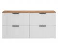 Sestava 2 koupelnových skříněk ADEL WHITE 120 cm